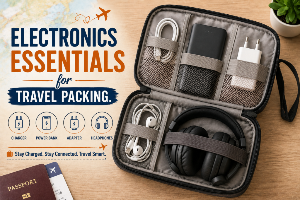 The Ultimate Travel Checklist: Never Forget These 50 Essentials Electronic 1024x683