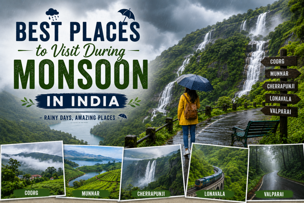 Best Places to Visit During Monsoon in India Monsoon 1024x683