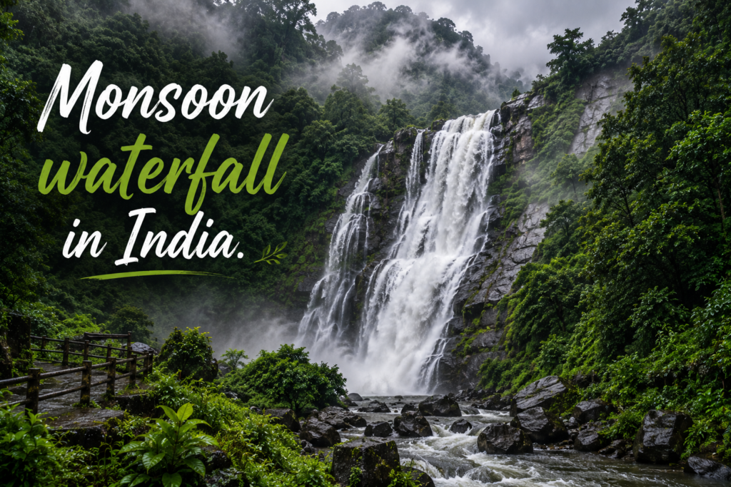 Best Places to Visit During Monsoon in India Waterfall 1024x683