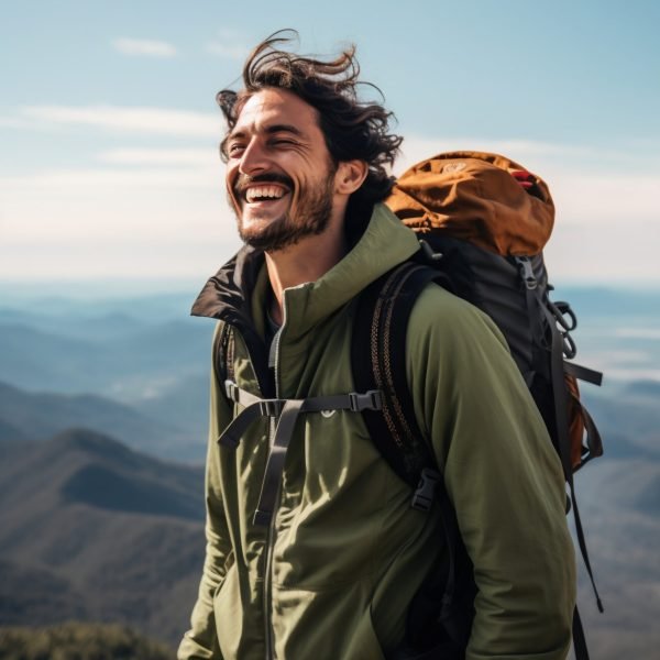 close up handsome man smiling